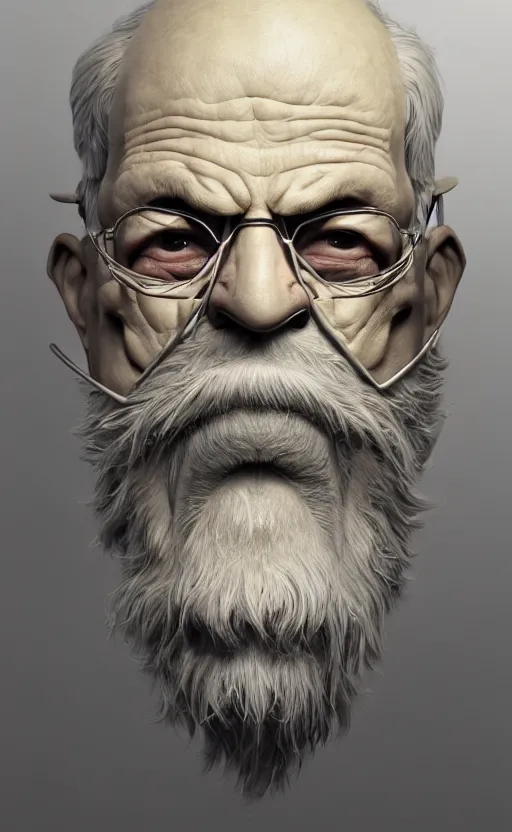 Image similar to old man doing hard work with their mask, do what we can, then leave it to god, non fiction, baroque, confidently, consistency, stability, elegantly, highly detailed, 8 k uhd, justify content center, artstation, concept art, matte, sharp focus, illustration, art by artgerm and paul lung and samuel silva