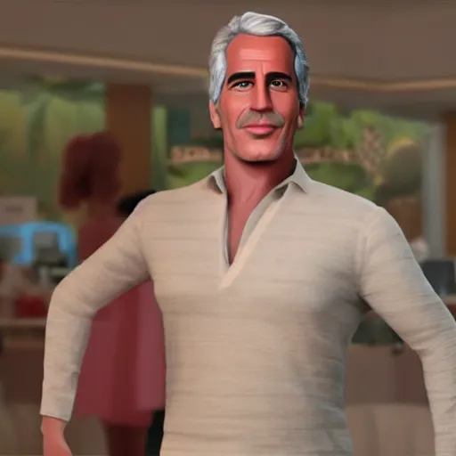 Prompt: Jeffrey Epstein Ken from Barbie 2023, cinematic