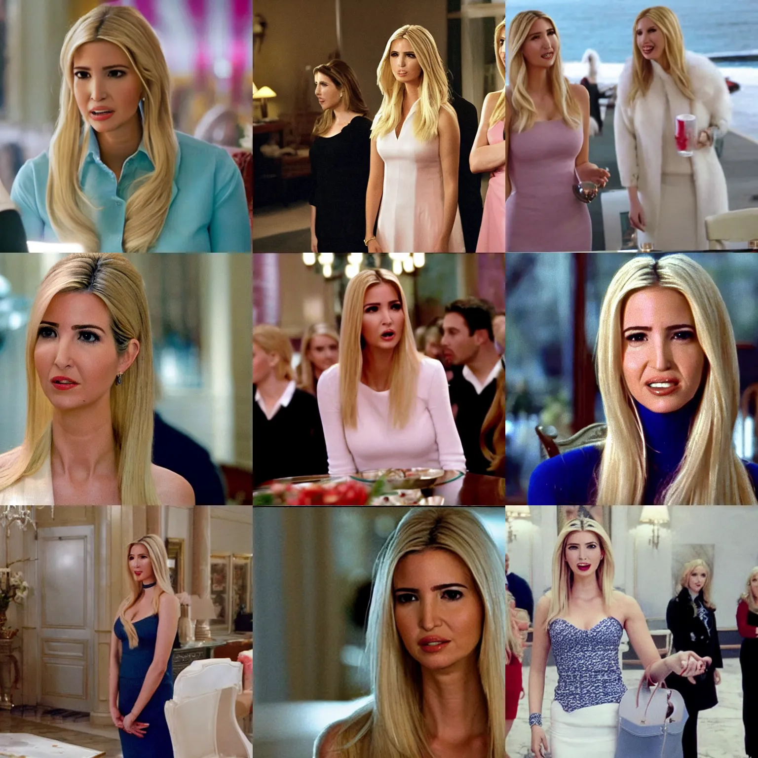 Prompt: Movie still of Ivanka Trump in White Chicks