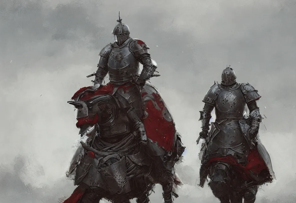 Image similar to boris johnson as a medieval knight, artstation, jakub rozalski, high detail, dramatic lighting