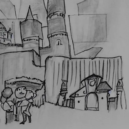 Image similar to child's drawing of the sponza scene