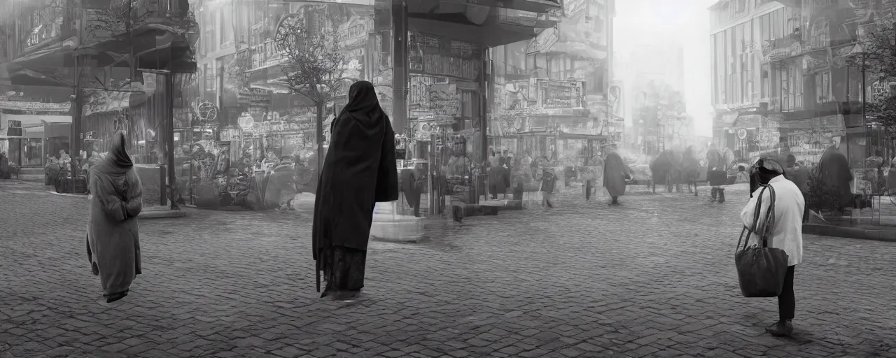 Prompt: babushka cctv surveillance, realistic, dramatic lighting, fantastic reality, 8 k resolution