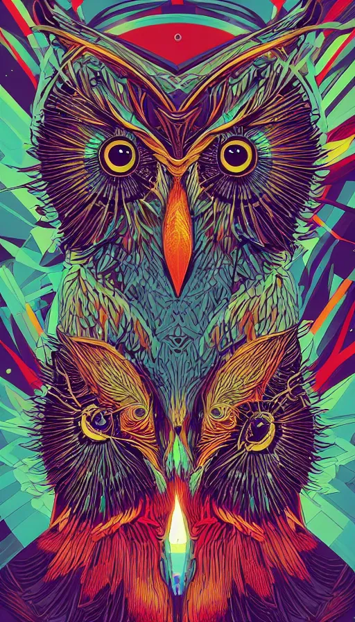 Image similar to the owl god, futurism, da vinci, Dan Mumford, Josan Gonzalez