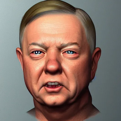 Image similar to Lindsay Graham that looks like the Keebler Elf, artstation, ultra detailed, 8k resolution, ultrarealistic