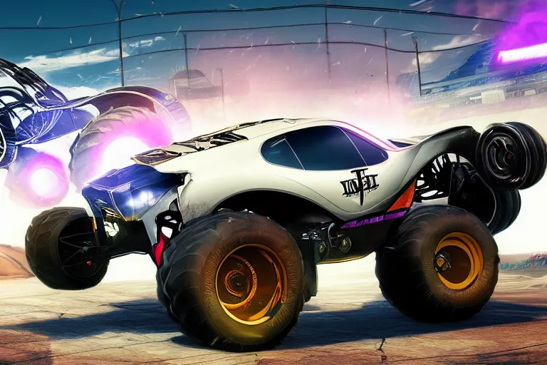 Prompt: monster truck vehicle that looks like a penguin concept design engine super cars rocket league tank mad max global illumination ray tracing hdr chromed reflexion, gta 5 comics official fanart behance hd artstation penguin shaped vehicle trip