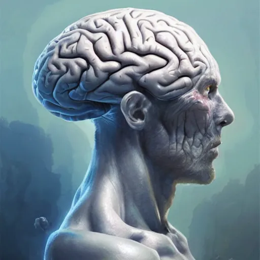 Prompt: brain made out of crystals, highly detailed, smooth, artstation, digital illustration by Ruan Jia and Mandy Jurgens and Artgerm and Wayne Barlowe and Greg Rutkowski and Frank Frazetta