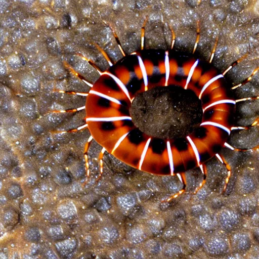 Image similar to gollum - faced centipede