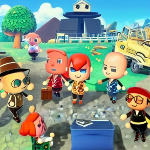 Image similar to professor xavier as a character in animal crossing