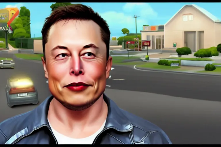 Prompt: a screenshot of elon musk in the video game in the sims. character customization, close up, 3 d rendering. unreal engine. amazing likeness. very detailed.