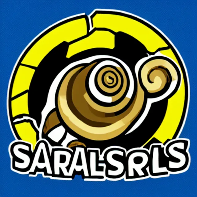 Prompt: snail sports team logo, epic, best