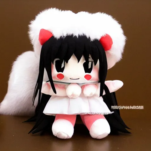 Prompt: cute fumo plush of tifa from final fantasy 7