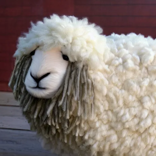 Prompt: fluffiest sheep ever, trending on deviantart