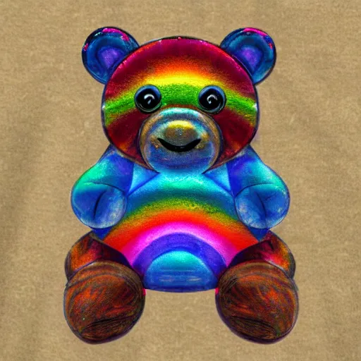 Prompt: rainbow cosmic bear