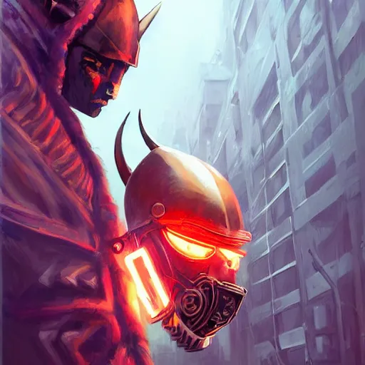 Image similar to cyberpunk viking helmet mask warrior goddess robot ninja fantasy, art gta 5 cover, official fanart behance hd artstation by jesper ejsing, by rhads, makoto shinkai and lois van baarle, ilya kuvshinov, ossdraws