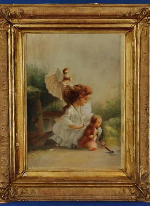 Prompt: a vintage painting of the lullaby