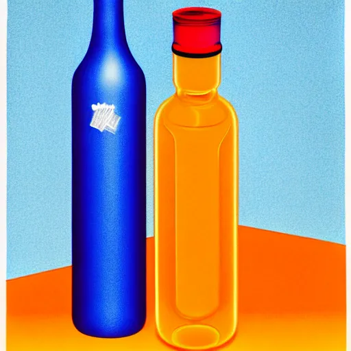 Image similar to vodka bottle by shusei nagaoka, kaws, david rudnick, airbrush on canvas, pastell colours, cell shaded, 8 k