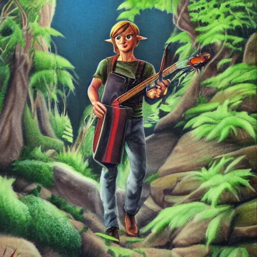 Image similar to a portrait of Link in a scenic environment by Deodato, Mike.