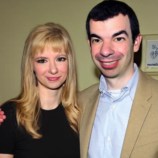 Prompt: nathan fielder with his wife