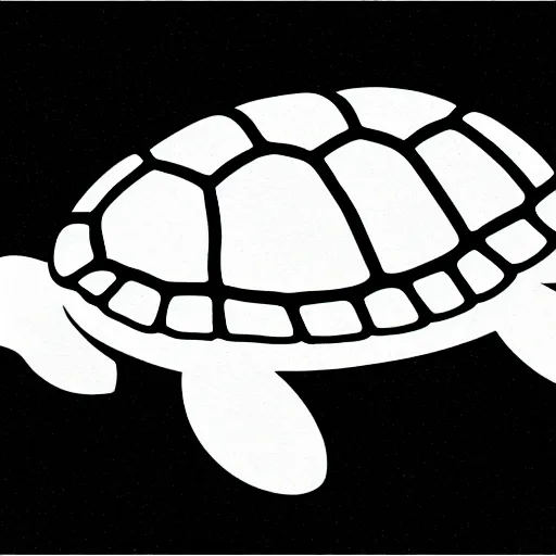 Image similar to storybook illustration of a turtle with a propeller, storybook illustration, monochromatic