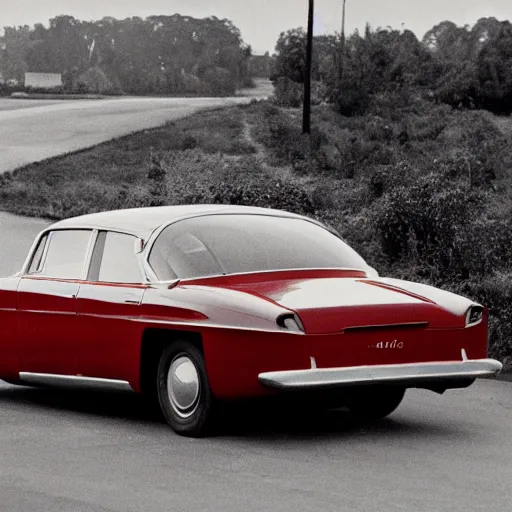 Prompt: Tesla car in 1960