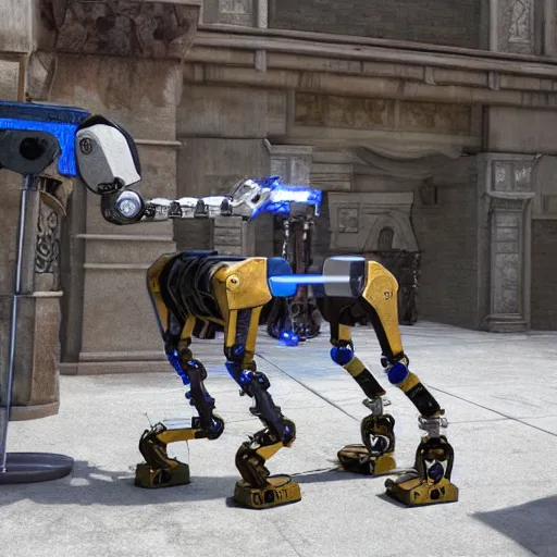 Prompt: Boston Dynamics Atlas robot as Prince of Persia macintosh game character