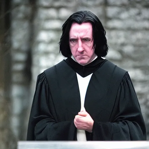 Image similar to professor snape played by anthony fascist