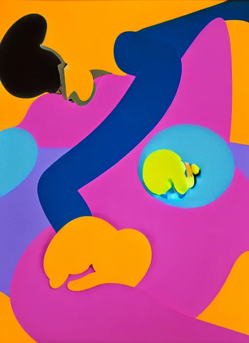 Image similar to a men is sleeping in a park love by shusei nagaoka, kaws, david rudnick, airbrush on canvas, pastell colours, cell shaded, 8 k