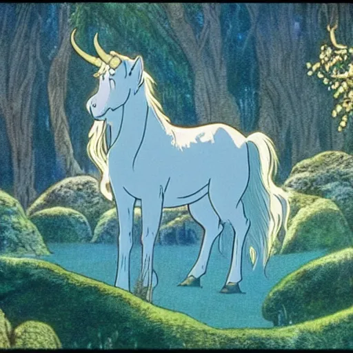 Prompt: still from the film the last unicorn, 8 k, extremely detailed, in the style of edmund dulac