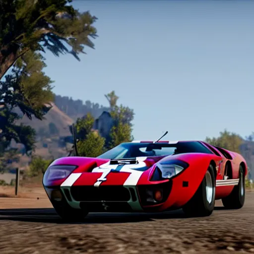 Image similar to ford gt 4 0 mk 2 in red dead redemption 2