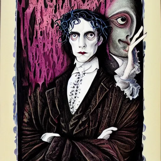 Image similar to dorian gray by tim burton