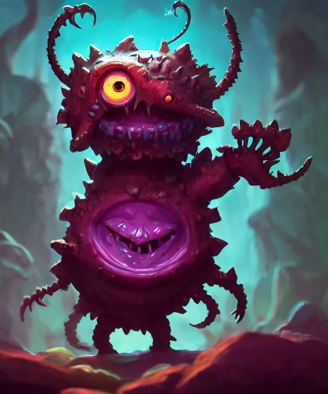 a beholder dnd creature, adorable and whimsical, | Stable Diffusion ...