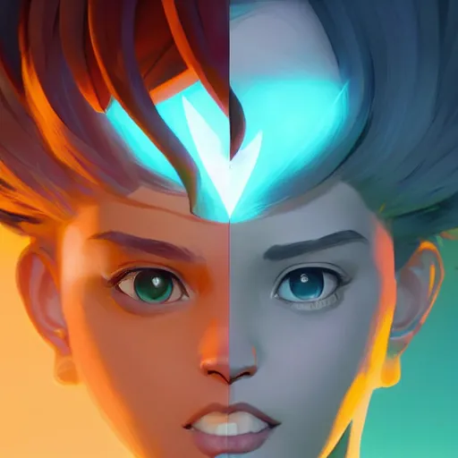 Image similar to face icon stylized minimalist 3 do interactive multiplayer, loftis, cory behance hd by jesper ejsing, by rhads, makoto shinkai and lois van baarle, ilya kuvshinov, rossdraws global illumination