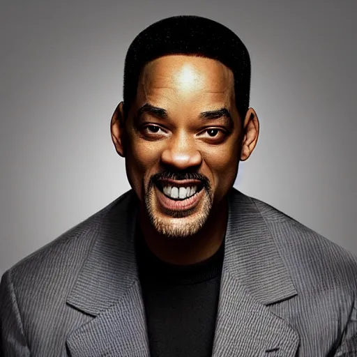 Image similar to a portrait of the love child of Will Smith and Chris Rock