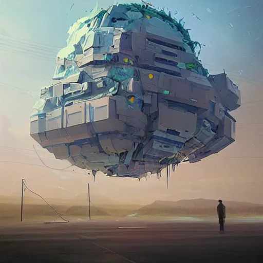 Image similar to art by bill mayers, beeple, concept art, surrealist, end of time