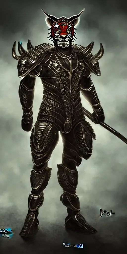 Prompt: liger soldier, character concept design, dramatic lighting, cinematic lighting, realistic, ultra detailed, fantasy character portrait, ultra realistic, intricate details, highly detailed concept art, movie footage