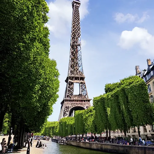 Prompt: big ben shaped eiffel tower, photo