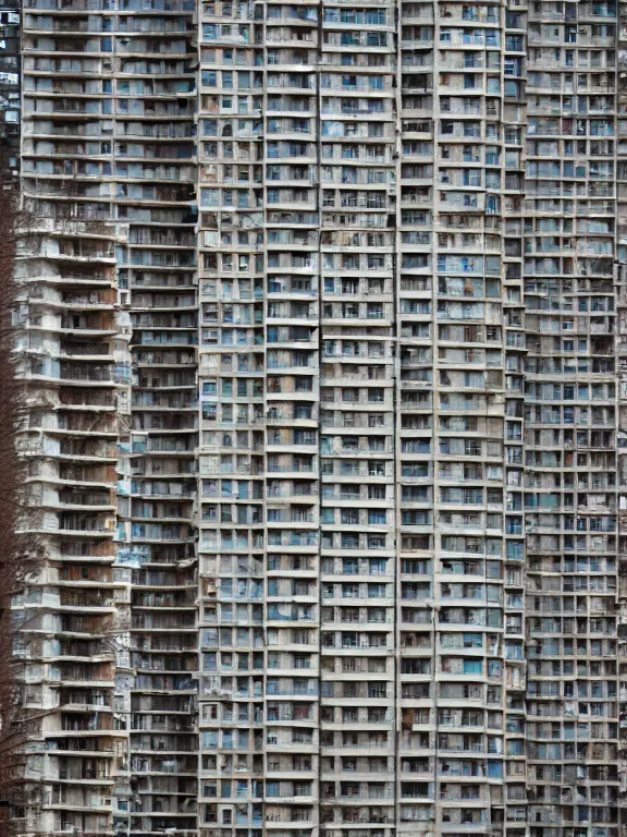 Image similar to Photo of Soviet apartment building