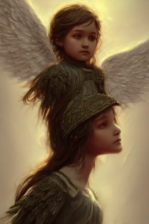 Prompt: the perfect human model little cute angelic girl posing, accurate details, detailed face, fantasy, dramatic, intricate, elegant, highly detailed, digital painting, artstation, concept art, smooth, sharp focus, illustration, art by gustave dore, octane render
