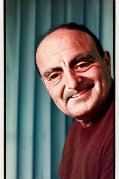 Image similar to portrait of frank malina, photograph, kodachrome