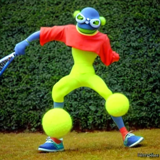 Prompt: a tennis ball monster the style of akira toriyama