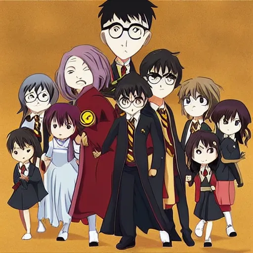 Image similar to “ harry potter anime, super detailed ”