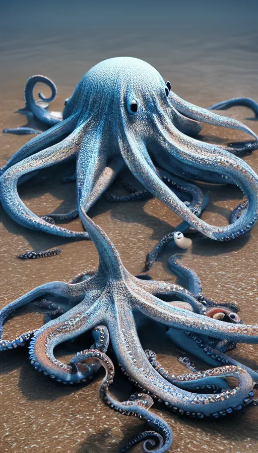 Image similar to A octopus in the ocean centered-photograph film still, dynamic action pose, National Geographic, insane detail, intricate, highly detailed, Zeiss Lens, DSLR photography, smooth, sharp focus, Unreal Engine 5, Octane Render, 85mm lens Redshift, depth of field 8K