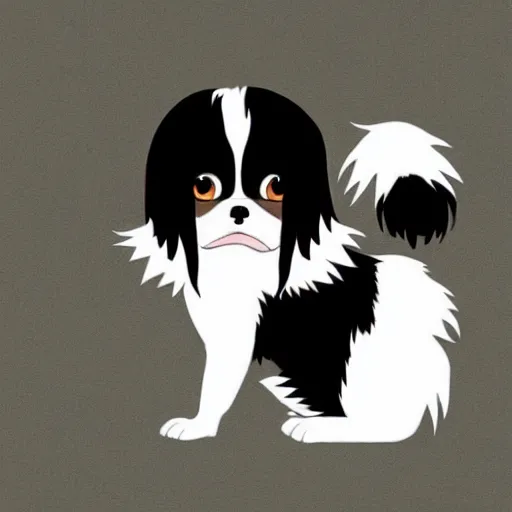 Image similar to a carton japanese chin, studio ghibli style