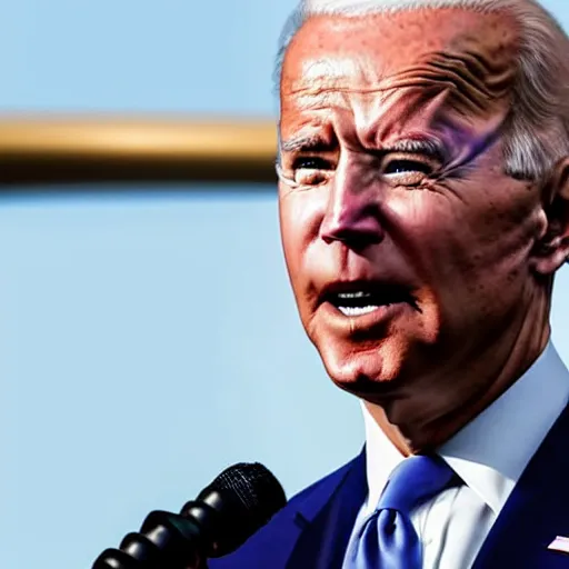 Image similar to Joe Biden, closeup, high contast, photograph