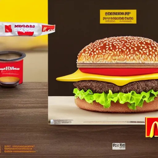 Image similar to ad for McDonald's new Mc Teethburger