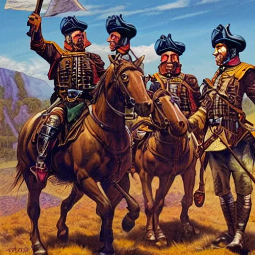 Image similar to Armstrong border reivers by Joe Jusko