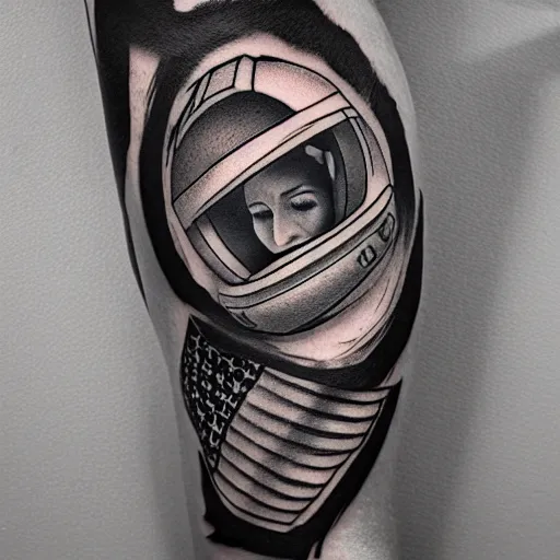 Prompt: tattoo design, stencil, portrait of a spacex rocket