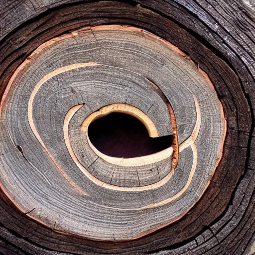 Image similar to Letter O logo of cross section of tree trunk with rings