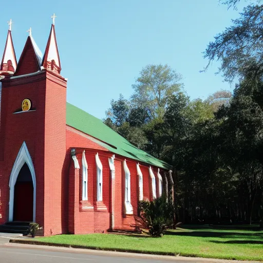 Prompt: photo of historic McDonald’s church