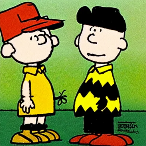 Image similar to charlie brown illustrated by charles schulz